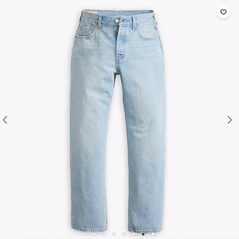 Levi's 501 '90s Ankle Women's Jeans - By Your Side - Light Wash - 30w x 27l - Picture 3 of 7